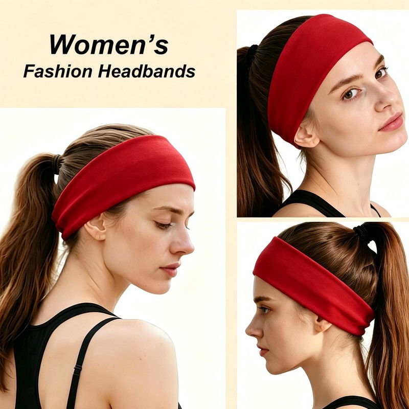 8pcs Headbands for Women Non Slip - Soft Women's Fashion