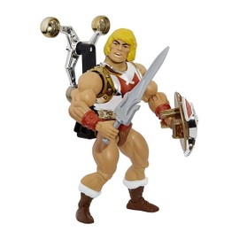 Masters of the Universe Origins, He-Man Puño Boleador, Juguete para niños de 6 años en adelante con 16 Puntos de articulación y Accesorios