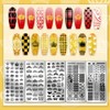 PH PandaHall 5pcs Crown Nail Stamping King Queen Nail Art