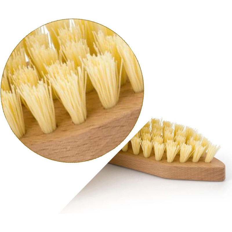 Sterling Products Wooden Iron Scrub Hard Stiff Bristle, Hardwood Brush