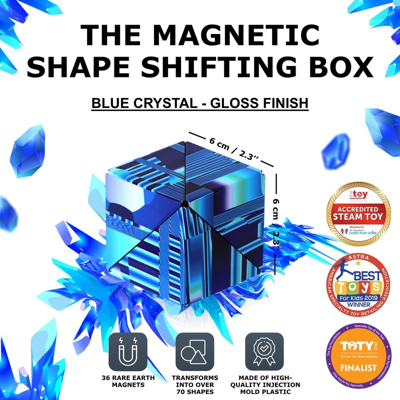 SHASHIBO Shape Shifting Box - STEM Magnetic Fidget Cube That