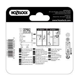Hozelock 180 Degree Adjustable Micro Jet, 4/13 mm - Pack of 3