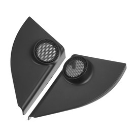 ACROPIX Car Door Tweeter Speaker Panel Cover Trim Fit for Toyota RAV4 2013 2014 2015 2016 2017 2018 - Pack of 2 Black