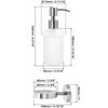 QWORK® Wall Mounted Soap Dispenser, Shower Soap Dispenser, 304 Stainless