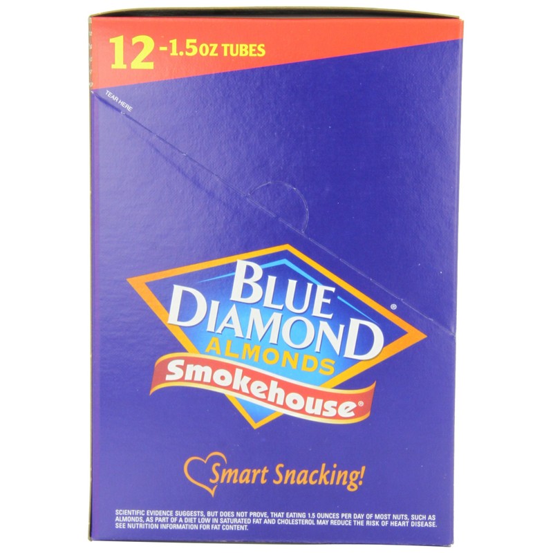 Blue Diamond Almonds, Smokehouse, 1.5-Ounce Packages (Pack of 24)