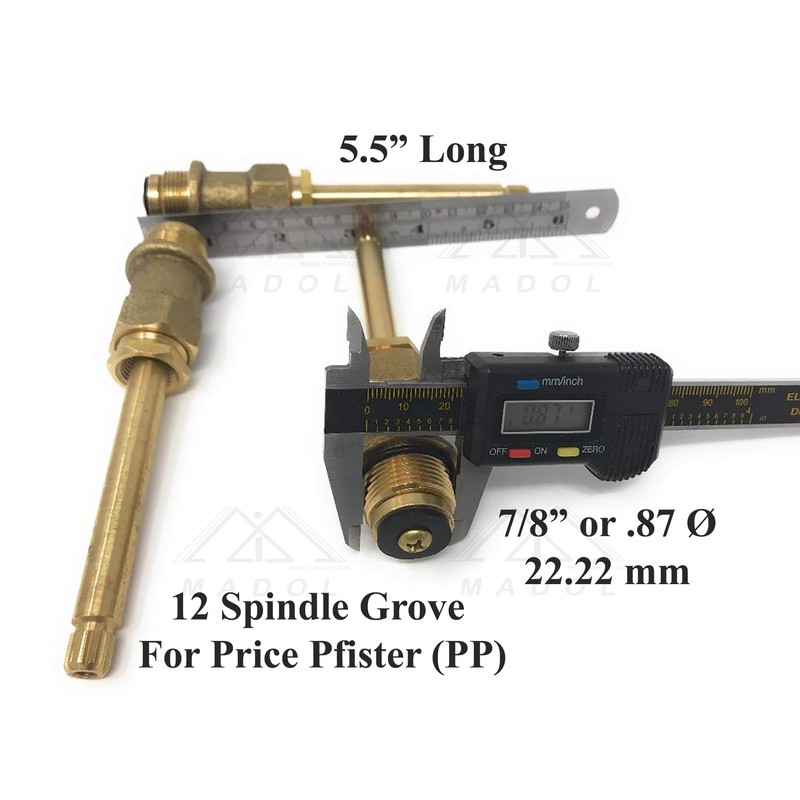 Hot/Cold Shower Stem for Shower Mixer Compatible with Price Pfister