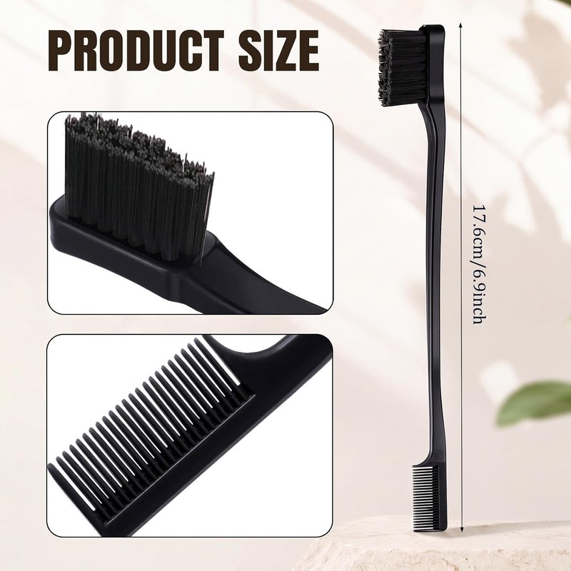 BBTO 10 Pieces Hair Edges Brushes 2 In 1 Edge