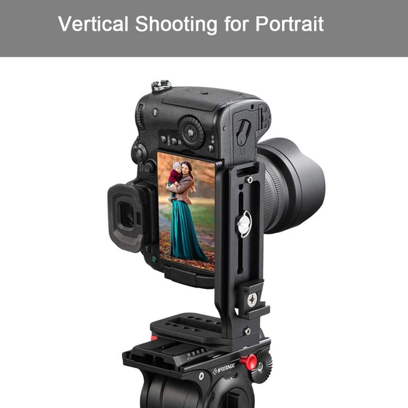 Camera L Bracket with 1/4" Screw Hole Universal DSLR Camera