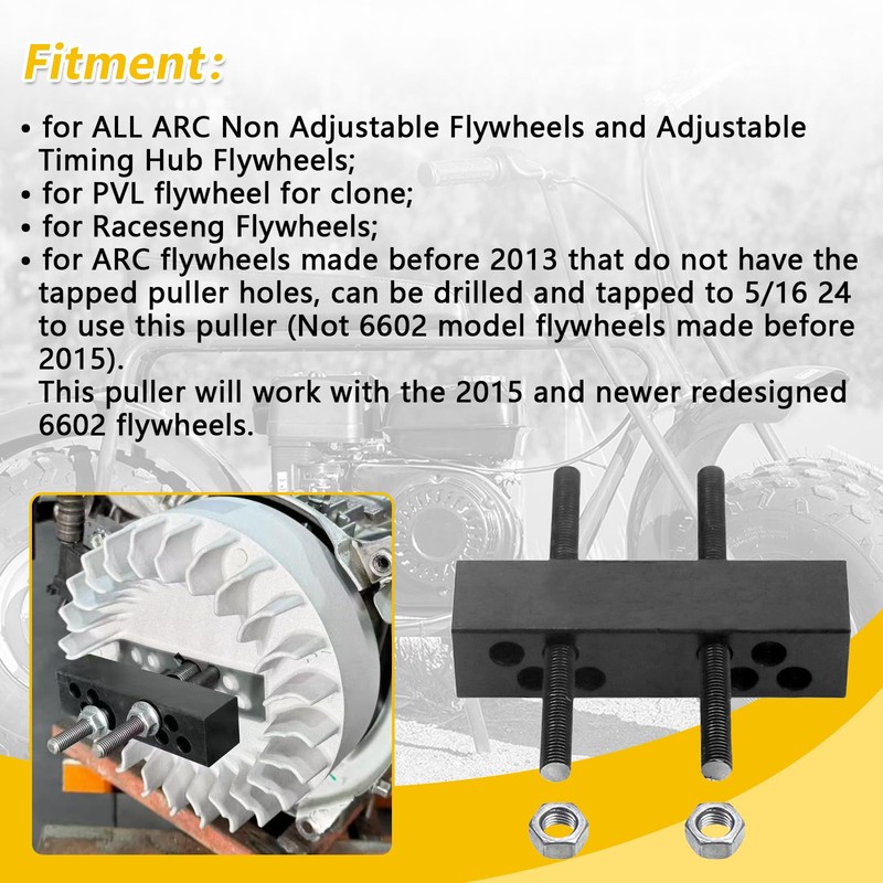 CPVNQMDG Universal Flywheel Puller for Most Flywheel with Puller Hole