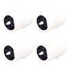 4Pcs Solar Powered LED Candle Light Yellow Flicker Tea Lamp