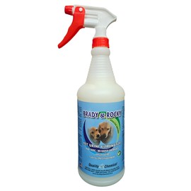 Quality Chemcal Brady and Rocky's Pet Urine Eliminator - Powerful Pet Urine Enzyme Cleaner for Urine Stains and Odors - Unchained Urine Stain and Odor Remover - Cat Odor/Dog Odor 32 oz (Pack of 1)
