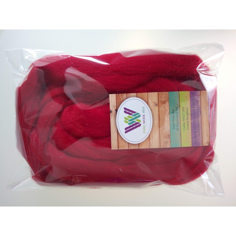 Scarlet red* 100% Merino Wool Giant Yarn Extreme Arm Knitting