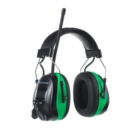 PROTEAR Digital AM FM Radio Hearing Protectors, Ear Protection Noise Reduction Earmuffs, 25dB NRR for Lawn Mowing and Landscaping(Green)