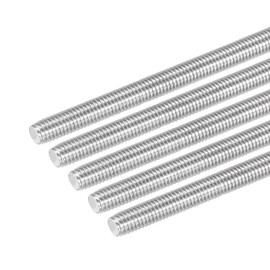 DMiotech Pack of 5 M5 x 180 mm Fully Threaded Rod 304 Stainless Steel Right Thread Rod Bolts Clamps and U Bolts
