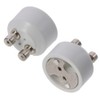 SSHHUI 6pcs Ceramic Lamp Holder, GU10 to MR16 Adapter, Light