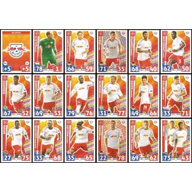 Match Attax Champions League 2017/18 RB Leipzig Full 18 Card Set 17/18