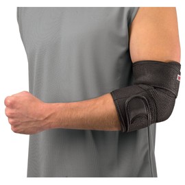 Mueller 53057 Adjustable Elbow Support, One Size Fits Most (Elbow Circumference: 6.7 - 13.8 inches (17 - 35 cm), For Left and Right Use