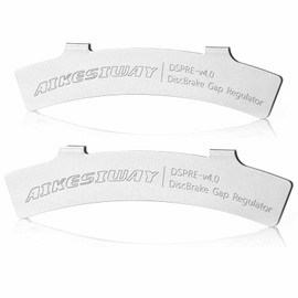 AIKESIWAY Rotor Truing Fork Bike Disc Alignment Tool Bicycle Brake Wrench,Bike Disc Brake Pad Adjustment Alignment Tool Gap Regulator,3 Slot Depths,Strong,Easy to Carry and Use (2pcs Gap Regulators)