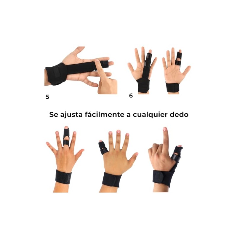 Férula Inmovilizadora para Pulgar y Dedos | Soporte Ortopédico Ajustable
