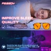 FEISEDY Gafas Ámbar para Luz Azul para Computadora y Gaming,