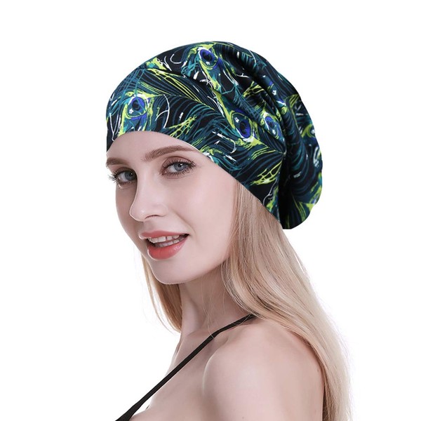 Sleeping Cap,Satin Silk Liner Long Hair Women Braids Soft Bamboo