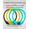 Bike Lock Resettable Combination Cable Lock for Bicycle, Scooter and