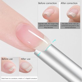 MOLILON 6Pcs Nail Forms for Gel Builder, Reusable Nail Extension Tube, Artificial Form | French Rod Nail Art Tips| UV & Poly Gel Guide | for Acrylic, C Curve Shaping Sticks, Manicure DIY Home & Salon