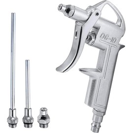 BenBow DG10 Compressed Air Gun with 3 Nozzles & Quick Coupling - Robust High Pressure Blow Gun for Efficient Cleaning, Compressed Air Accessories for Industrial Applications