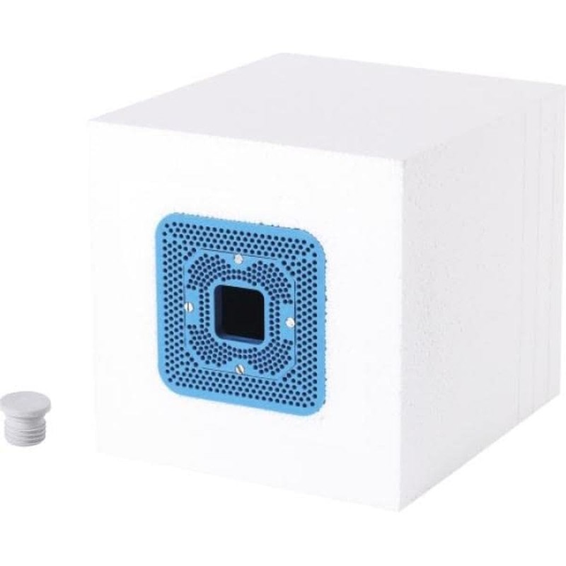 f-tronic Thermofix-Gerätedose für wärmenbrückefreie Dämmung, blau, EPS20/Multi