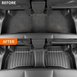 powoq AWD Floor Mat Compatible with 2021-2025 Chevy Trailblazer Trunk Mat Cargo Mat TPE Backrest Liner Replacement for 21-25 Chevy Trailblazer AWD Accessories (AWD Floor Mat+Trunk Mat+Backrest Mat)