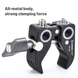 SUNWAYFOTO CC-02 Super Clamp Camera Clamp Mount Ultra-Strong Locking Strength