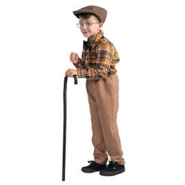 Dress Up America Old Man Costume for Kids – Grandpa Outfit for Boys, 100th Day of School Dress Up Set