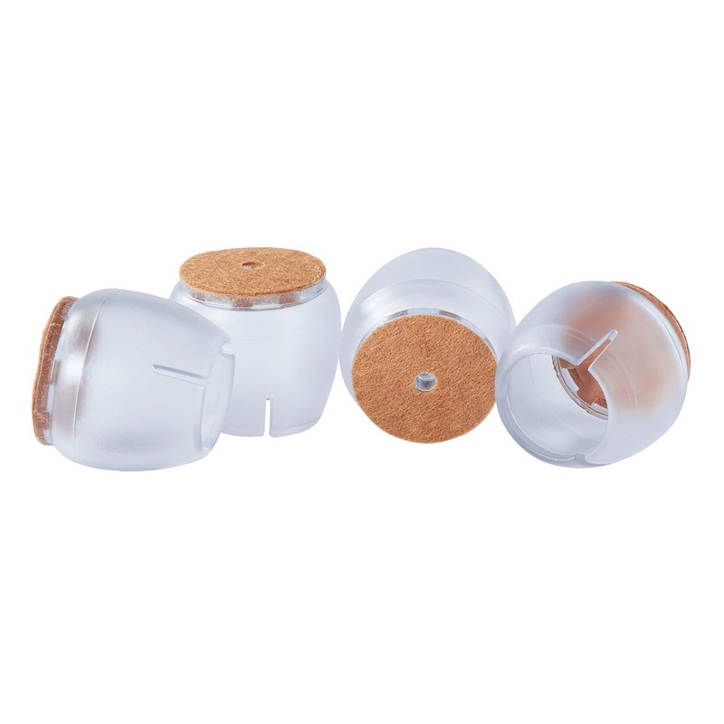 Scotch Chair Tips, 6-Pack of 1-in Round, Clear Anti-Slip Chair