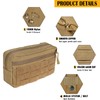 Molle Admin Pouch, Military Men Horizontal Belt Bag Utility Tactical