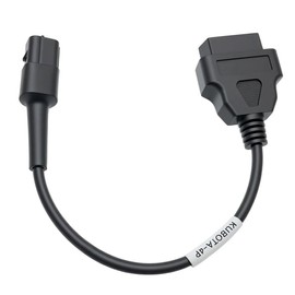 OBD2 Adapter Cable Cord Fit for KUBOTA Vehicles, 4 Pin OBD1 to 16 Pin OBD 2 Car Diagnostic Cord Adapter,for OBD II Diagnostic Scanner Scanning Tool Adapter, Replace 3824-26