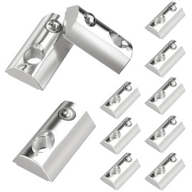 SCOOYUCK Pack of 30 Slot Nuts M8, Series 40 Sliding Nuts, T Nut Hammer Nuts, for Aluminium Profile Extrusion Slot Rail (EU40-M8)