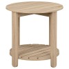 Coaster Fowler 1-shelf Round Engineered Wood End Table Natural