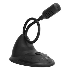 Desktop Computer Microphone, 360° Adjustable Goose Neck Capacitive Microphone, 3.5MM Round Interface, Suitable for Notebook/Desktop Computers