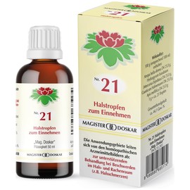 MAGISTER DOSKAR Tropfen Nr. 21 - Homöopathische Halstropfen, 50 ml
