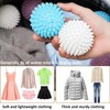 9 Pack Drying Balls for Tumble Dryer, Blue, White and