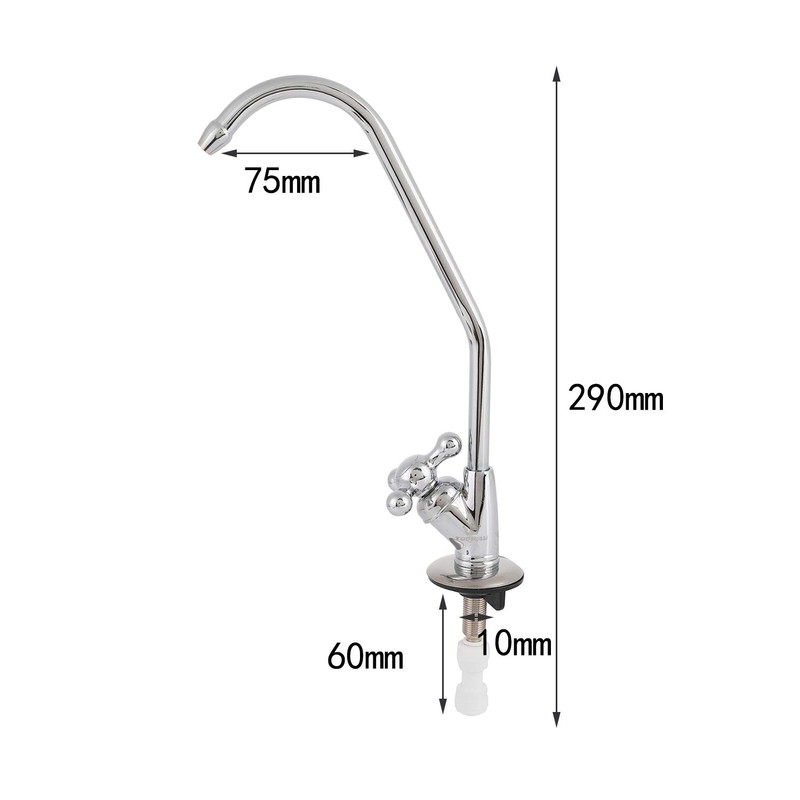 TOPWAY Drinking Water Tap Stainless Steel Swan Neck Kitchen Sink