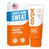 Carpe Antiperspirant Hand Lotion, A dermatologist-recommended, non-irritating, smooth lotion that