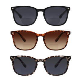 Yogo Vision Bifocal Reading Sunglasses Men Women Classic Retro UV400 Sun Readers