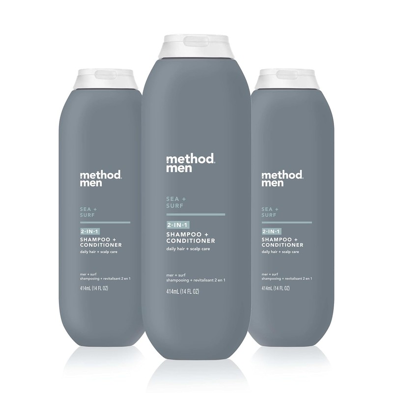 Method- Contiene (3) botellas de 14 onzas de champú acondicionador
