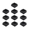 10 PCS Square Plastic Plugs,ULIFESTAR Glide Insert Pipe Tubing End