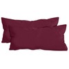 Npluseins 1331.1812 Cotton Pillowcases, Jersey, Various Colours, Pack of 2