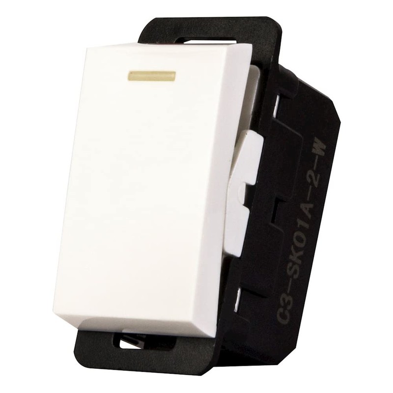 Leviton Apagador de 3 vías INTR3-13B, línea Stalo & Kristalo,