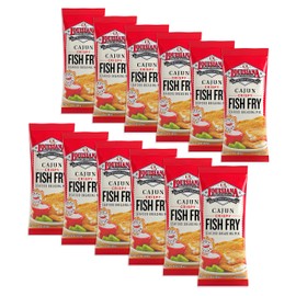 Louisiana Fish Fry, Cajun Fry, 10 oz (Pack of 12)