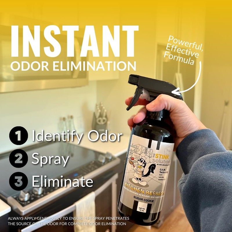 The Stink Solution Kitchen Odor Eliminator For Strong Odor: Garbage