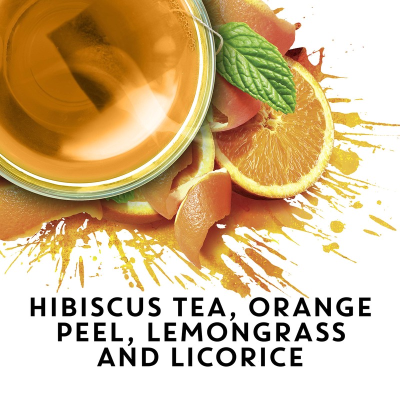 TAZO Wild Sweet Orange Tea Bags, Unsweetened Herbal Tea, Caffeine-Free,